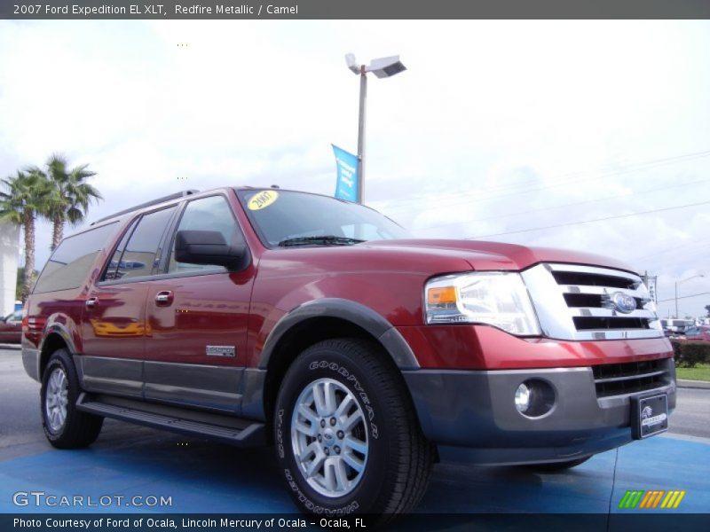 Redfire Metallic / Camel 2007 Ford Expedition EL XLT