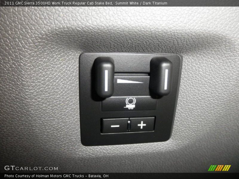 Summit White / Dark Titanium 2011 GMC Sierra 3500HD Work Truck Regular Cab Stake Bed