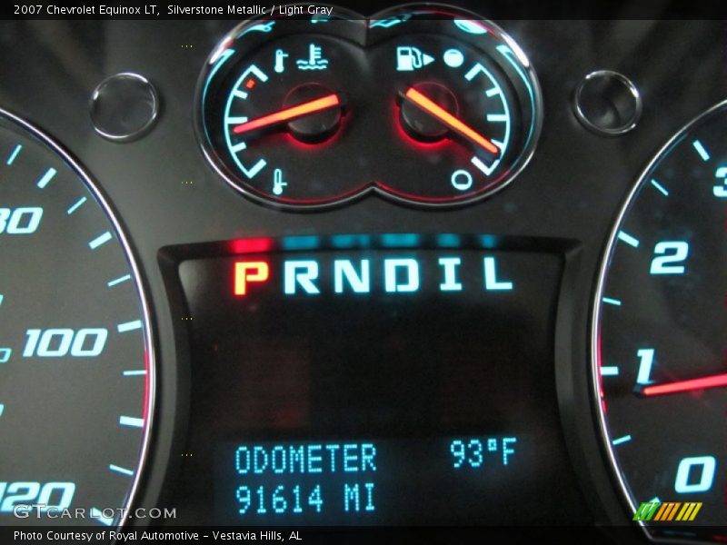 Silverstone Metallic / Light Gray 2007 Chevrolet Equinox LT