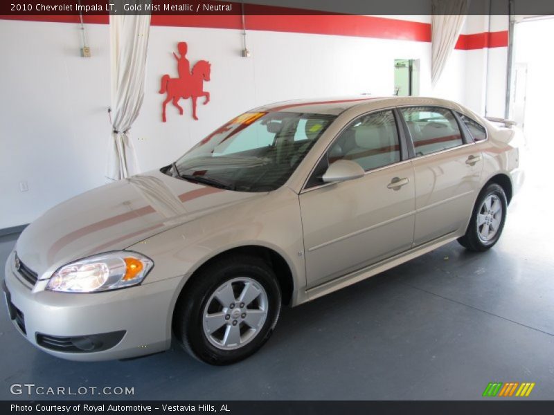 Gold Mist Metallic / Neutral 2010 Chevrolet Impala LT