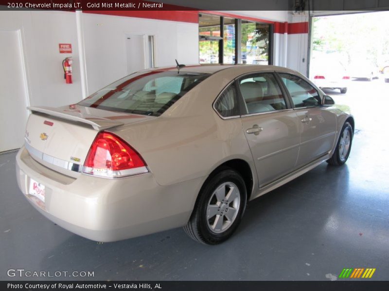 Gold Mist Metallic / Neutral 2010 Chevrolet Impala LT