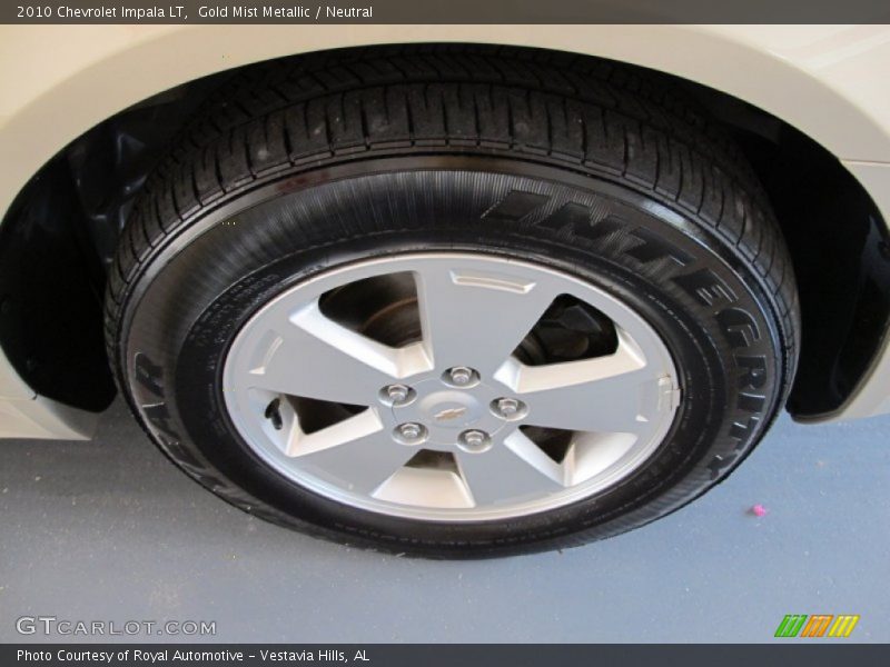 Gold Mist Metallic / Neutral 2010 Chevrolet Impala LT
