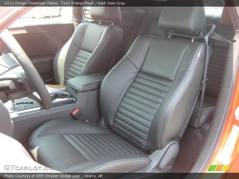Toxic Orange Pearl / Dark Slate Gray 2011 Dodge Challenger Rallye