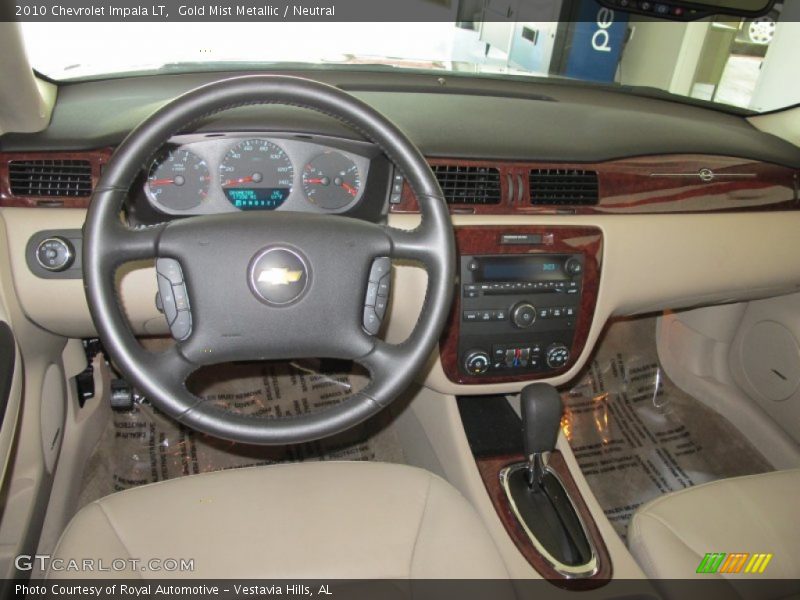 Gold Mist Metallic / Neutral 2010 Chevrolet Impala LT