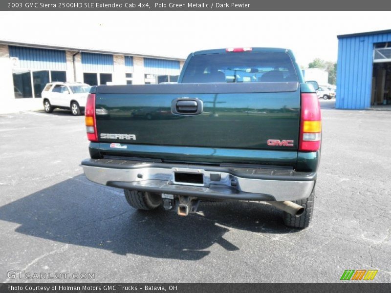 Polo Green Metallic / Dark Pewter 2003 GMC Sierra 2500HD SLE Extended Cab 4x4