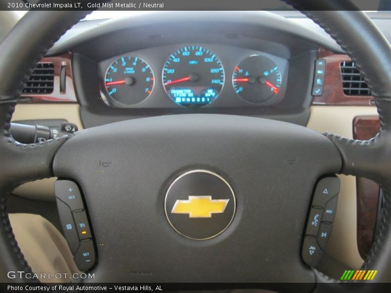 Gold Mist Metallic / Neutral 2010 Chevrolet Impala LT