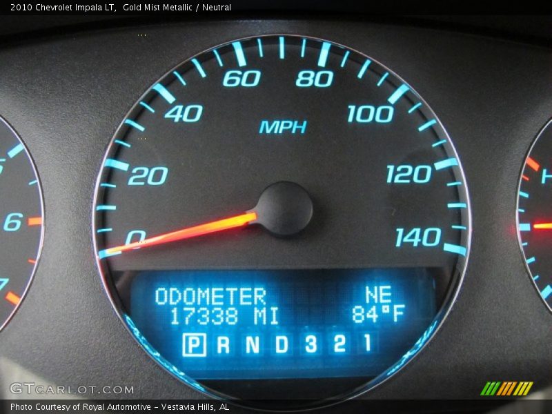 Gold Mist Metallic / Neutral 2010 Chevrolet Impala LT