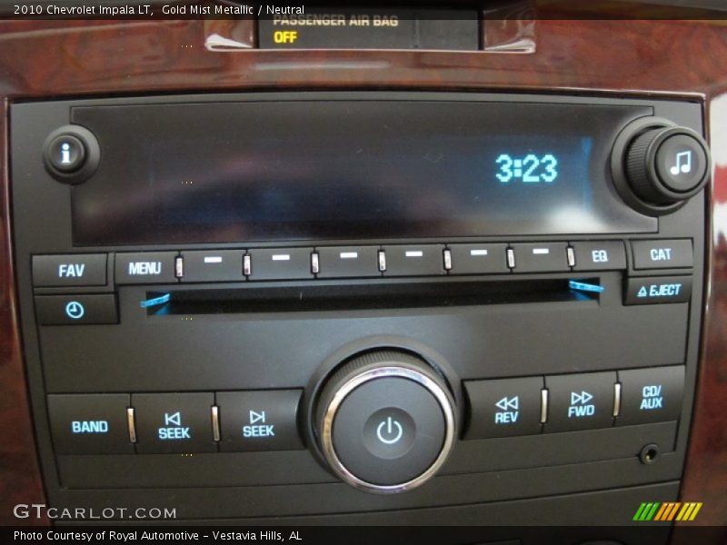 Gold Mist Metallic / Neutral 2010 Chevrolet Impala LT