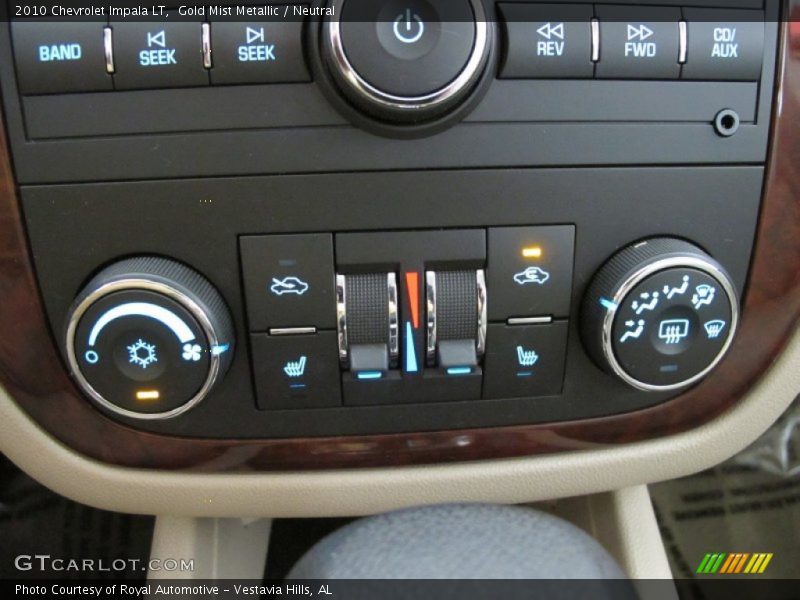 Gold Mist Metallic / Neutral 2010 Chevrolet Impala LT