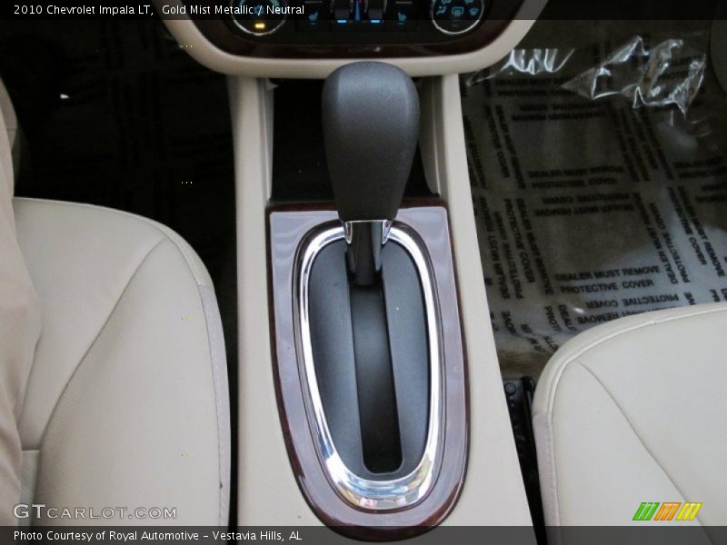 Gold Mist Metallic / Neutral 2010 Chevrolet Impala LT