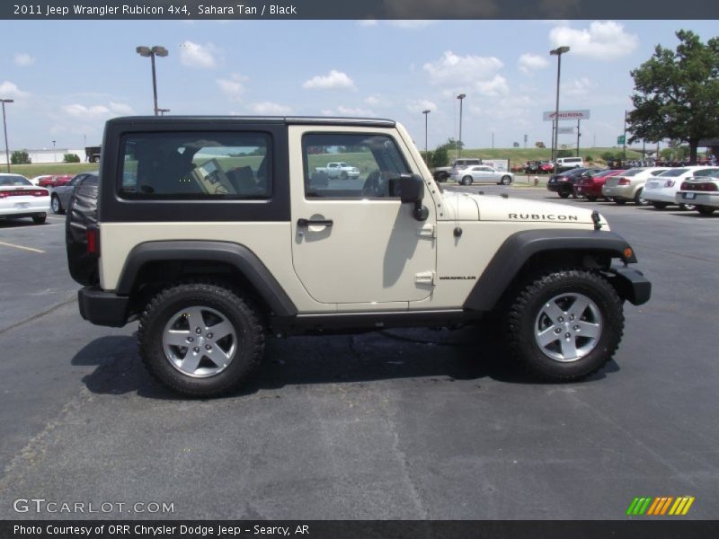 Sahara Tan / Black 2011 Jeep Wrangler Rubicon 4x4