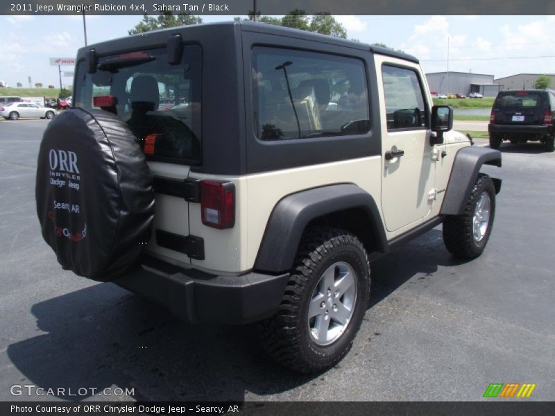 Sahara Tan / Black 2011 Jeep Wrangler Rubicon 4x4