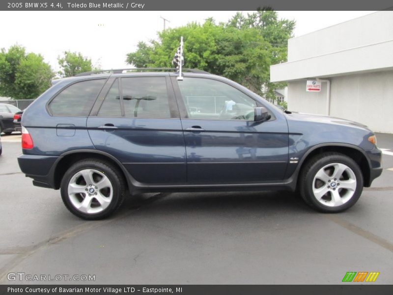 Toledo Blue Metallic / Grey 2005 BMW X5 4.4i