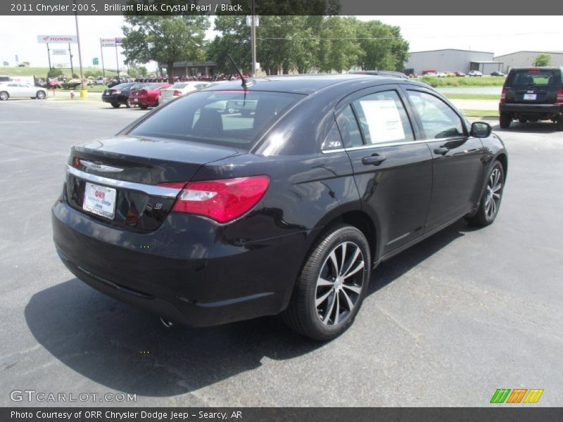 Brilliant Black Crystal Pearl / Black 2011 Chrysler 200 S