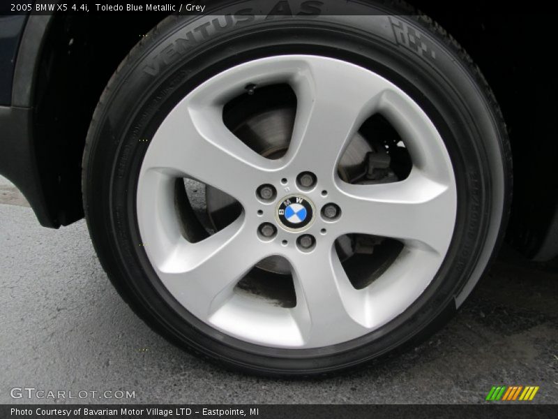 Toledo Blue Metallic / Grey 2005 BMW X5 4.4i