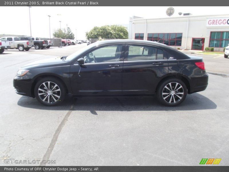 Brilliant Black Crystal Pearl / Black 2011 Chrysler 200 S