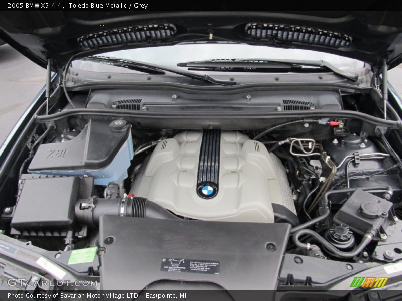 Toledo Blue Metallic / Grey 2005 BMW X5 4.4i