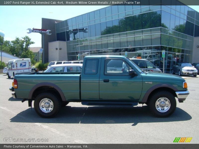 Medium Willow Green Metallic / Medium Prairie Tan 1997 Ford Ranger XL Extended Cab 4x4