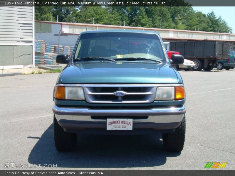 Medium Willow Green Metallic / Medium Prairie Tan 1997 Ford Ranger XL Extended Cab 4x4