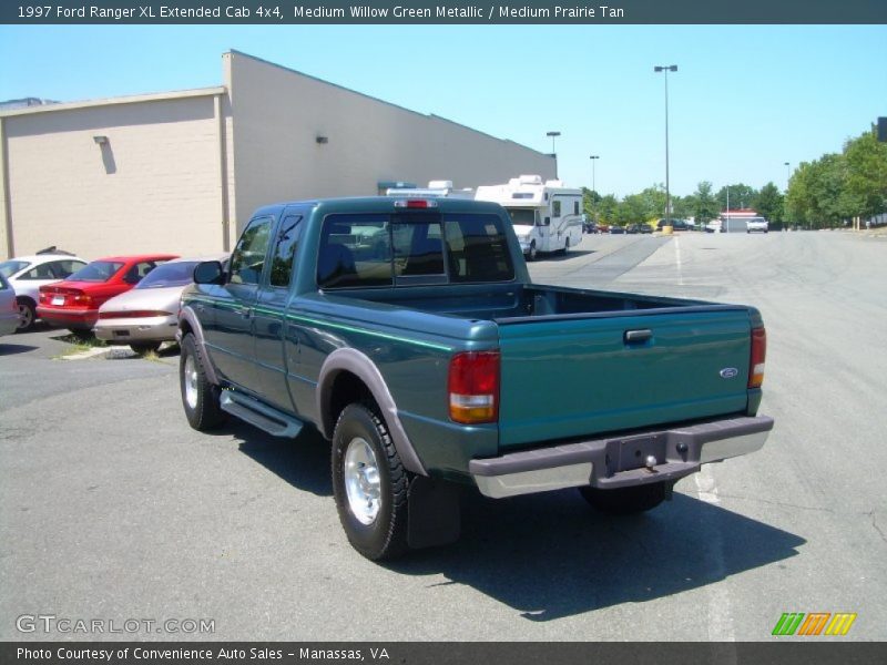 Medium Willow Green Metallic / Medium Prairie Tan 1997 Ford Ranger XL Extended Cab 4x4
