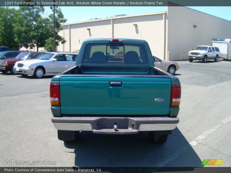 Medium Willow Green Metallic / Medium Prairie Tan 1997 Ford Ranger XL Extended Cab 4x4