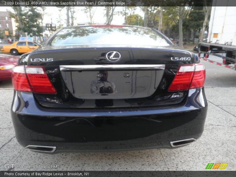 Black Sapphire Blue Pearl / Cashmere Beige 2009 Lexus LS 460 AWD