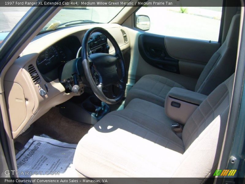 Medium Willow Green Metallic / Medium Prairie Tan 1997 Ford Ranger XL Extended Cab 4x4