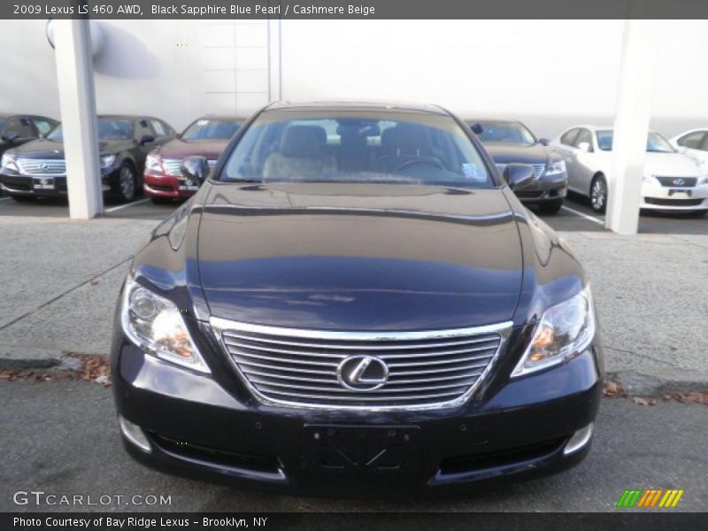 Black Sapphire Blue Pearl / Cashmere Beige 2009 Lexus LS 460 AWD