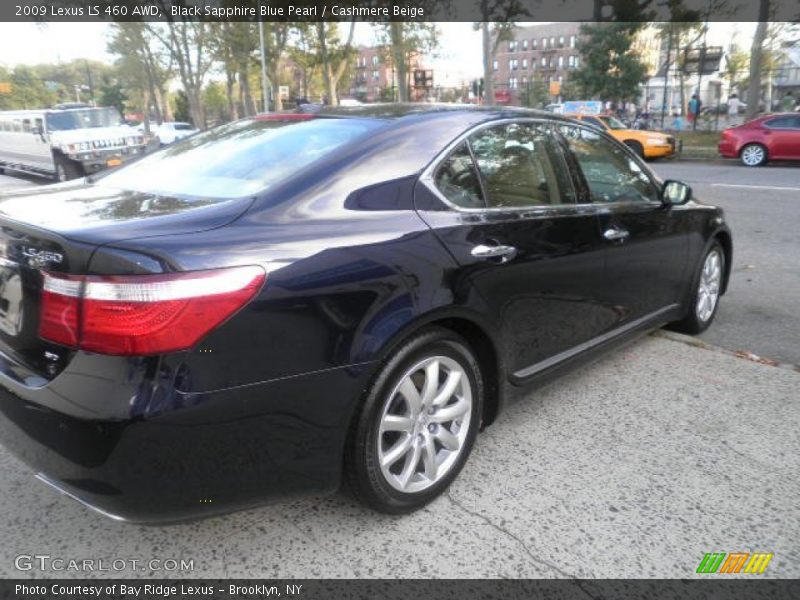 Black Sapphire Blue Pearl / Cashmere Beige 2009 Lexus LS 460 AWD