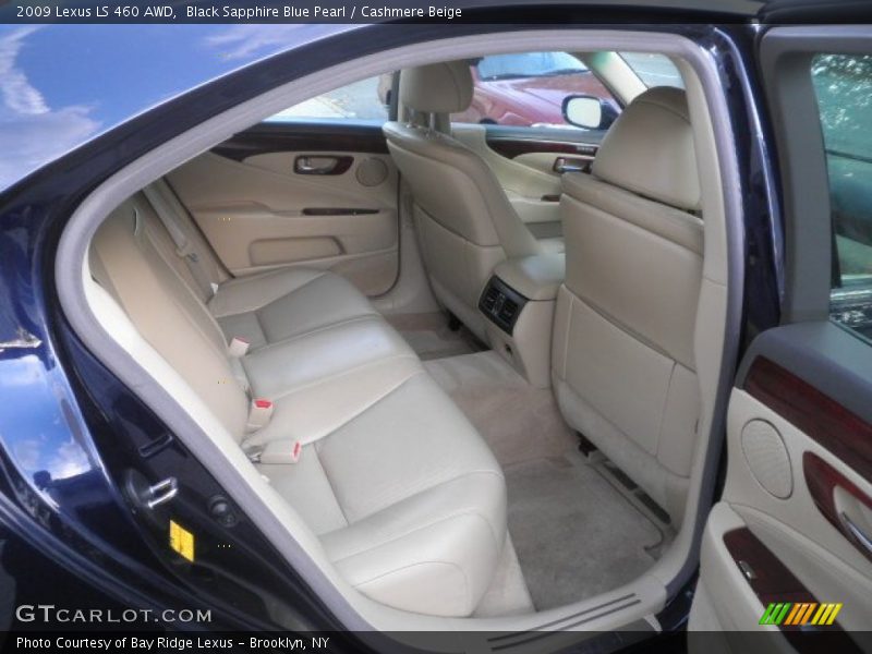 Black Sapphire Blue Pearl / Cashmere Beige 2009 Lexus LS 460 AWD