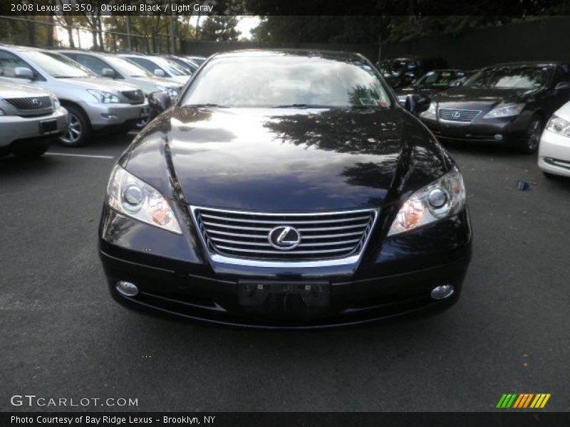 Obsidian Black / Light Gray 2008 Lexus ES 350