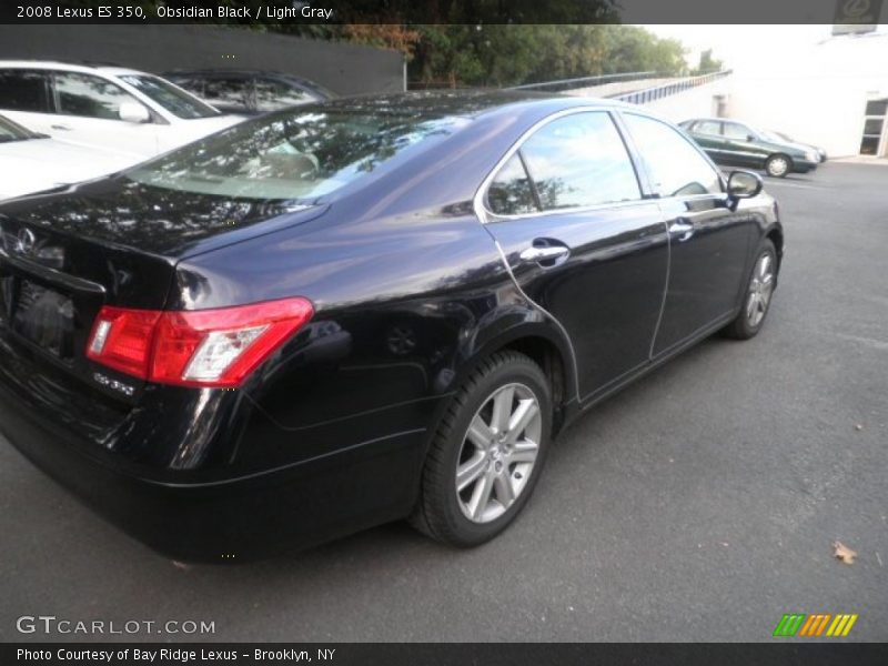 Obsidian Black / Light Gray 2008 Lexus ES 350