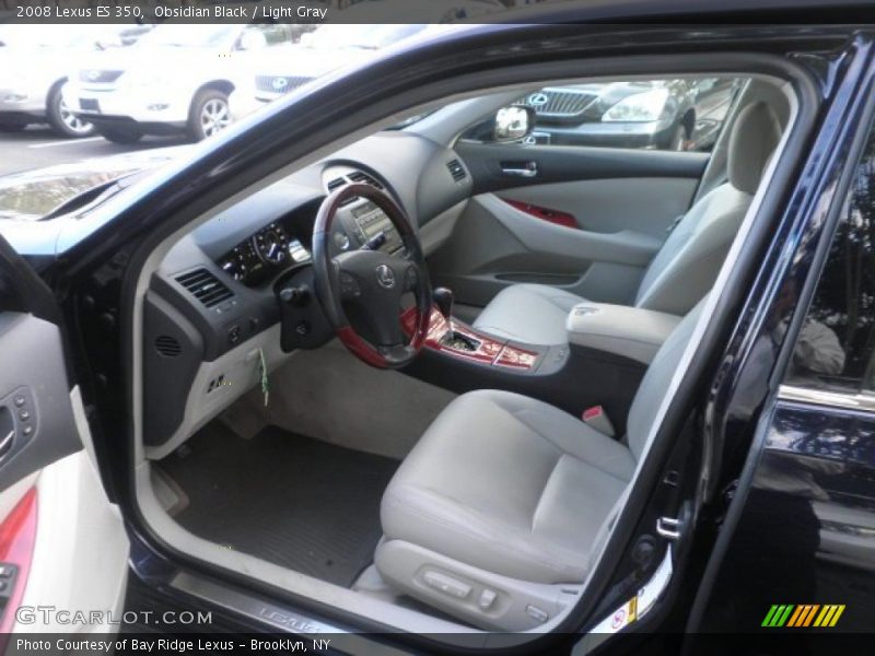 Obsidian Black / Light Gray 2008 Lexus ES 350