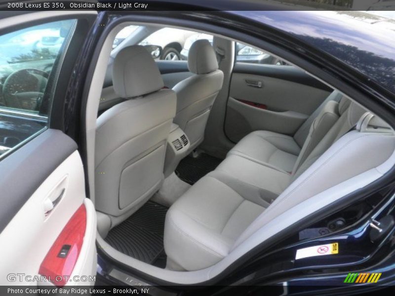 Obsidian Black / Light Gray 2008 Lexus ES 350