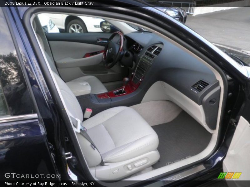 Obsidian Black / Light Gray 2008 Lexus ES 350