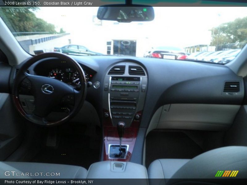 Obsidian Black / Light Gray 2008 Lexus ES 350
