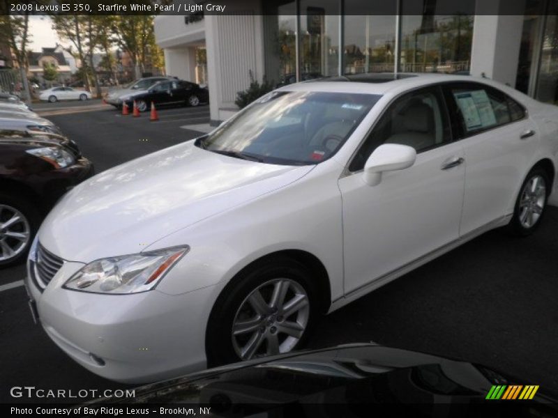 Starfire White Pearl / Light Gray 2008 Lexus ES 350
