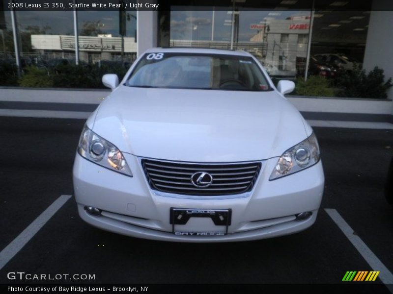 Starfire White Pearl / Light Gray 2008 Lexus ES 350