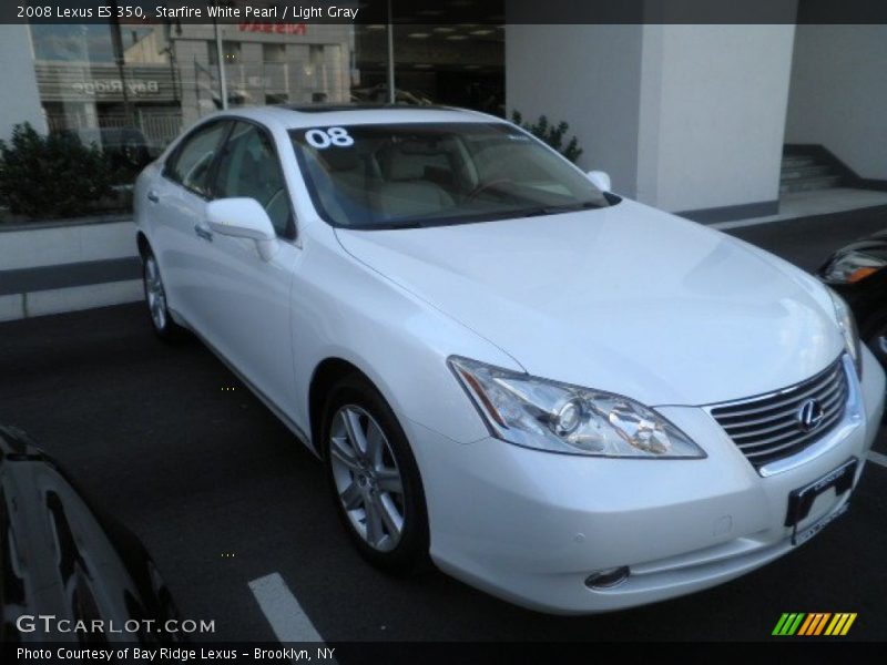 Starfire White Pearl / Light Gray 2008 Lexus ES 350