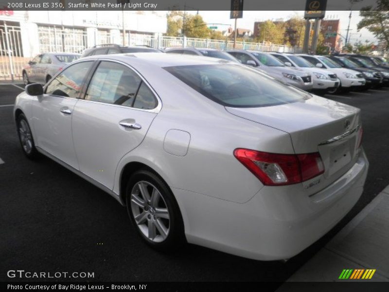 Starfire White Pearl / Light Gray 2008 Lexus ES 350