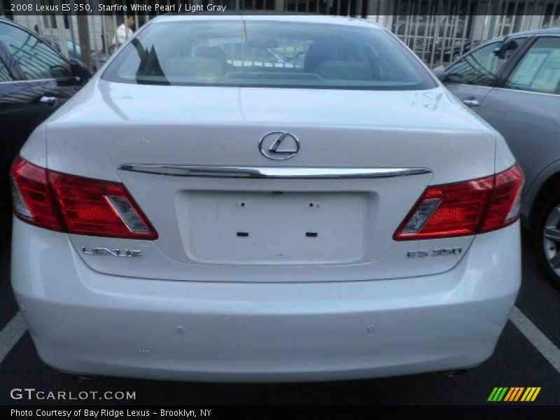 Starfire White Pearl / Light Gray 2008 Lexus ES 350