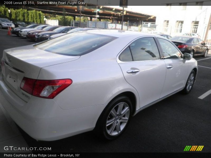 Starfire White Pearl / Light Gray 2008 Lexus ES 350