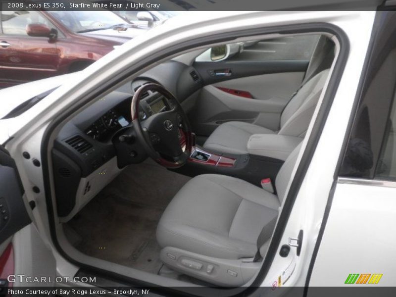 Starfire White Pearl / Light Gray 2008 Lexus ES 350