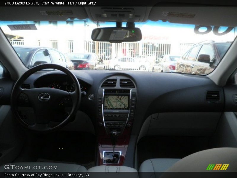 Starfire White Pearl / Light Gray 2008 Lexus ES 350