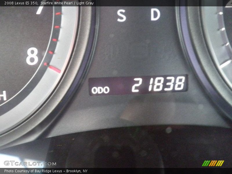 Starfire White Pearl / Light Gray 2008 Lexus ES 350