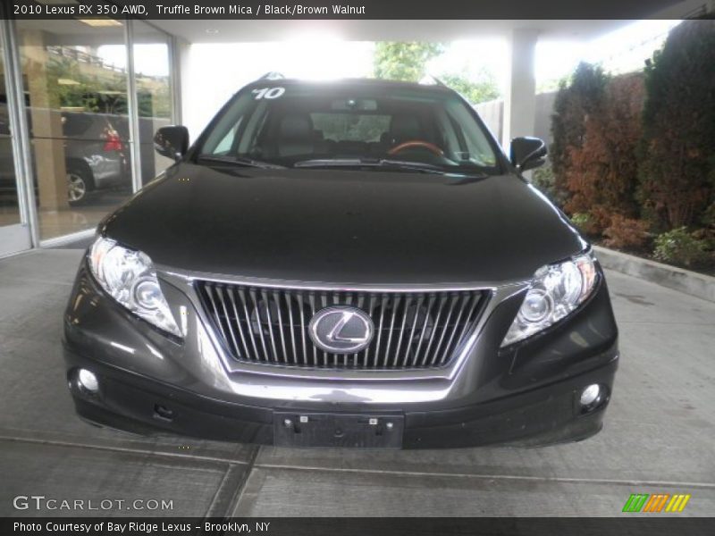 Truffle Brown Mica / Black/Brown Walnut 2010 Lexus RX 350 AWD