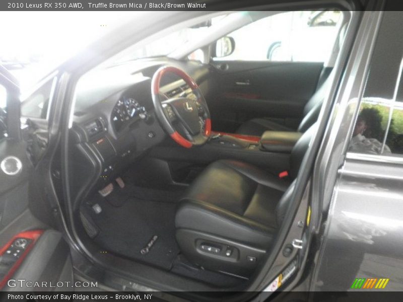 Truffle Brown Mica / Black/Brown Walnut 2010 Lexus RX 350 AWD