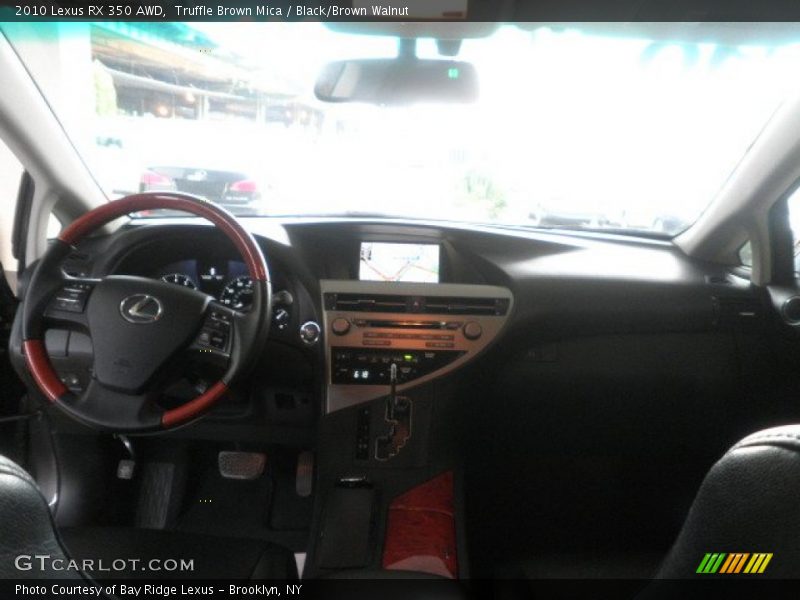 Truffle Brown Mica / Black/Brown Walnut 2010 Lexus RX 350 AWD