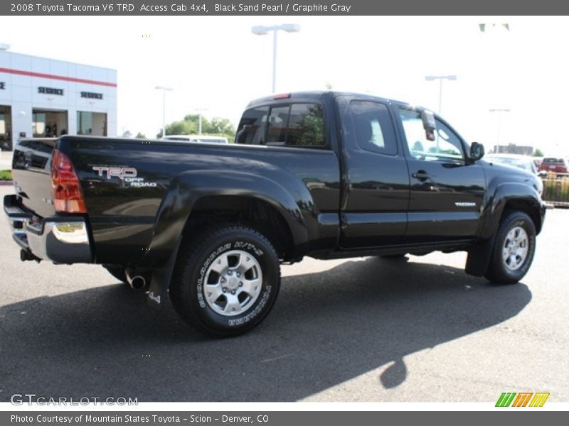 Black Sand Pearl / Graphite Gray 2008 Toyota Tacoma V6 TRD  Access Cab 4x4