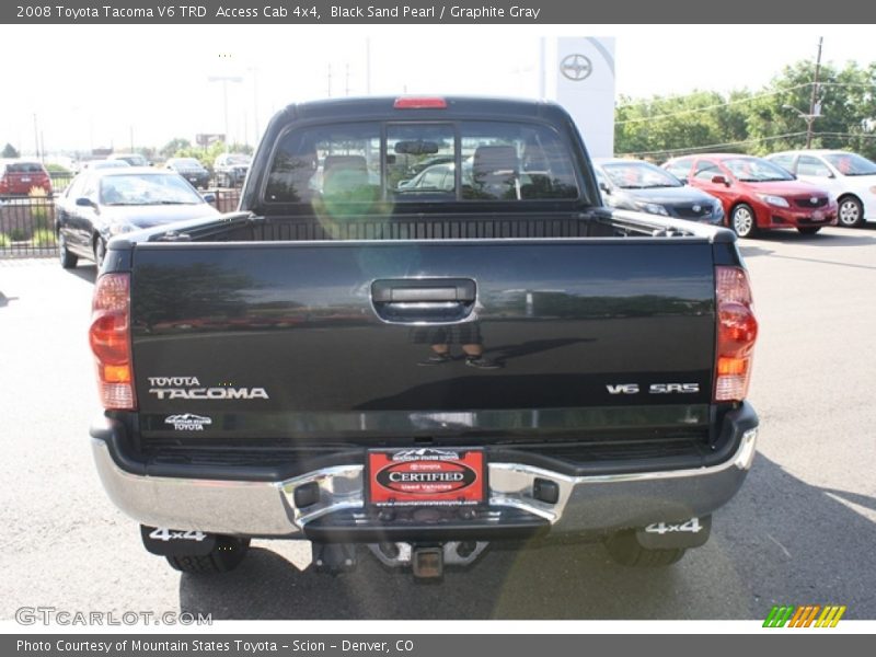 Black Sand Pearl / Graphite Gray 2008 Toyota Tacoma V6 TRD  Access Cab 4x4